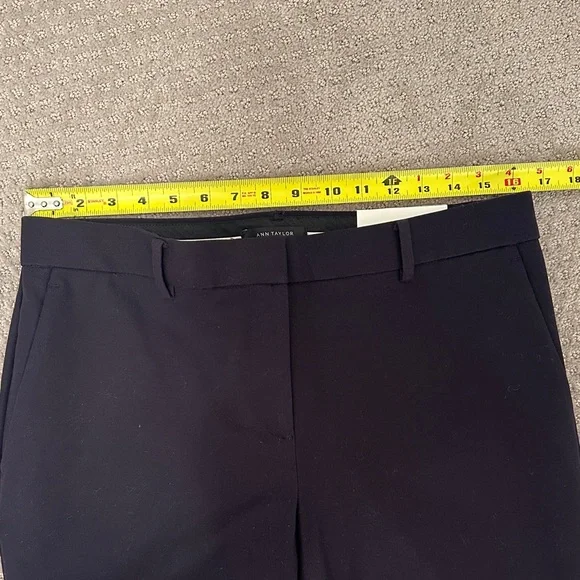 NWT Ann Taylor The Ankle Midrise Pants, Dark Navy, 10 Curvy, Office Workwear - Picture 9 of 14